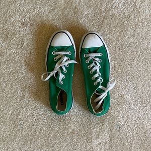 Unisex Green Low top Converse